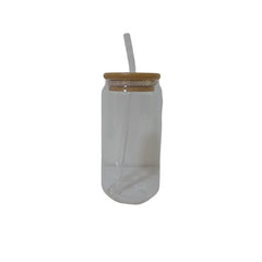 Glass Mug With Straw