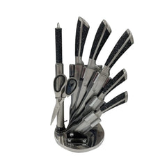 Stainless Steel Knife Set With Stand